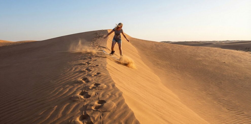 Sandboarding Wahiba Oman