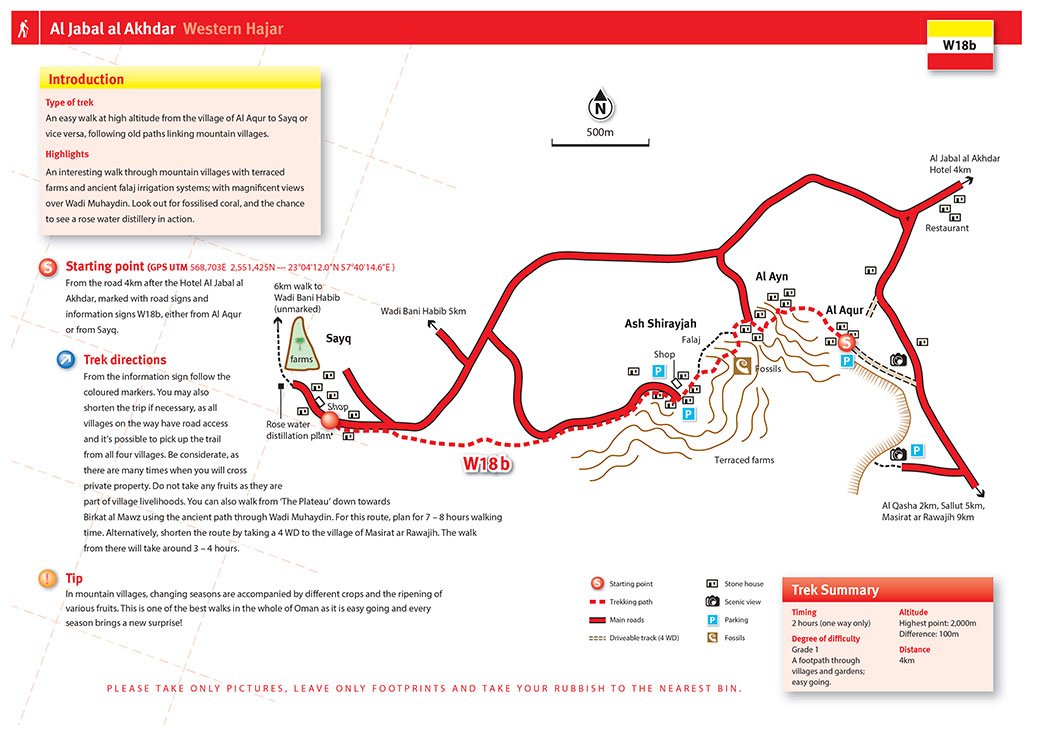3 Village Walk Jabal Akhdar - Wanderungtour Jabal Akhdar