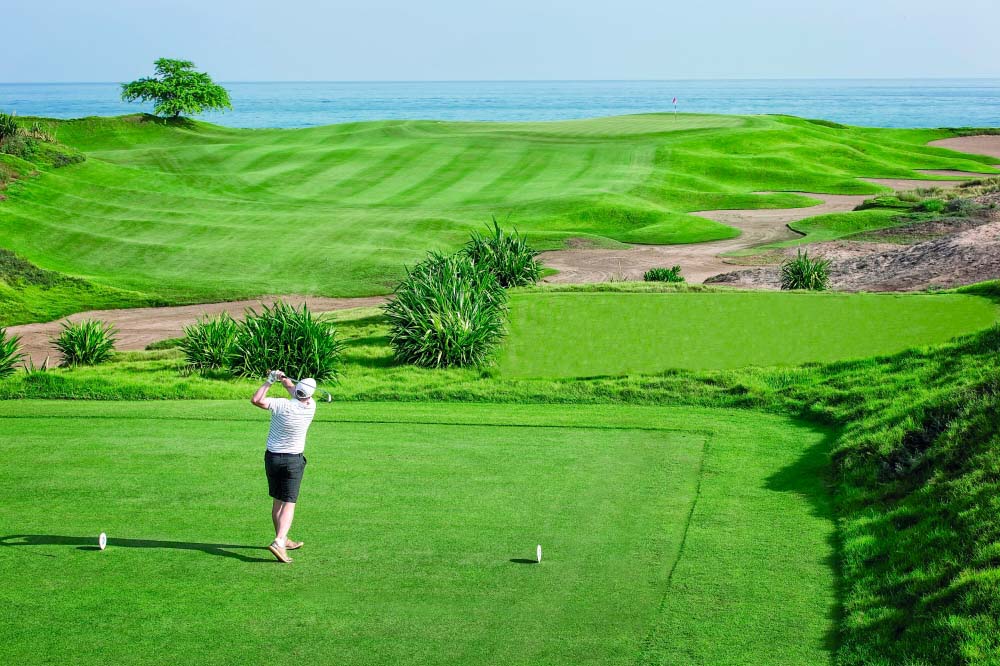 Golfing in Oman